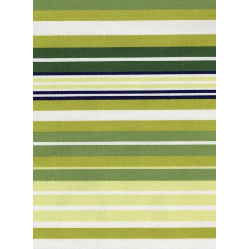 Tapis kilim rayé de couleur vert