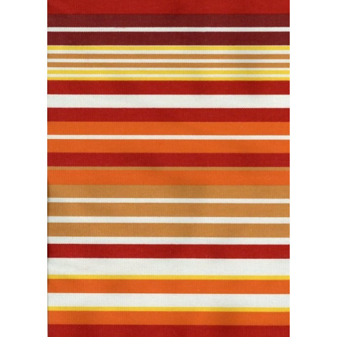 Tapis kilim rayé orangé