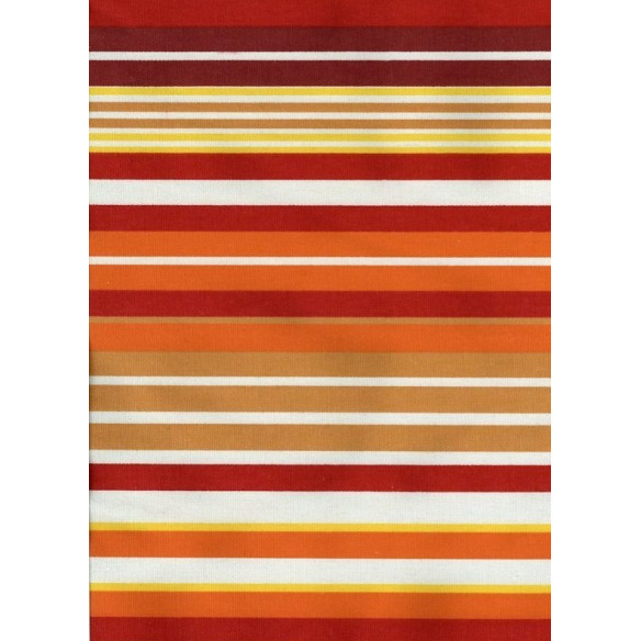 Tapis kilim rayé orangé