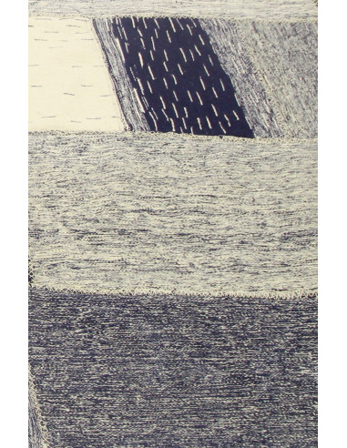 TAPIS PATCHWORK  BLEU