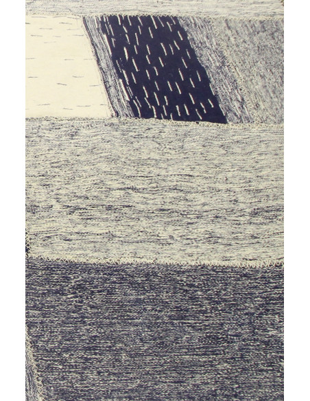 TAPIS PATCHWORK  BLEU