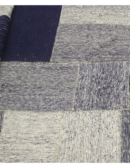 TAPIS PATCHWORK  BLEU