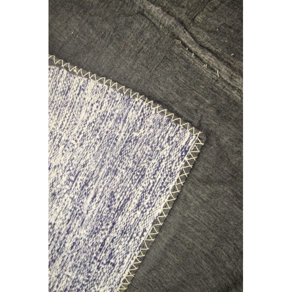 TAPIS PATCHWORK  BLEU