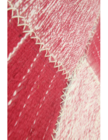 TAPIS PATCHWORK  ROUGE
