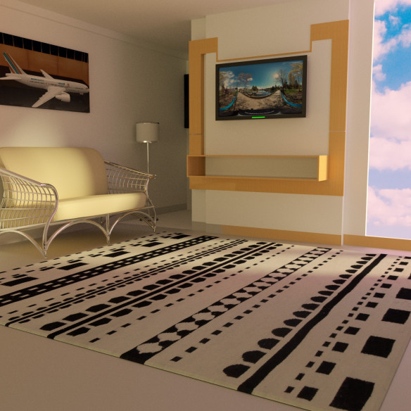 Tapis brode KIMBERLEY