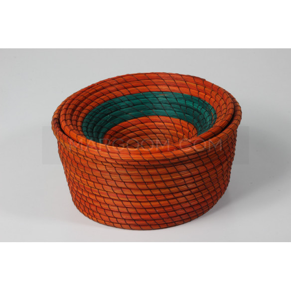 Boite corbeille en fibre végétale