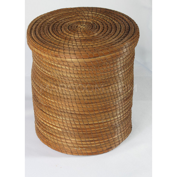 Brown vegetable fiber storage box