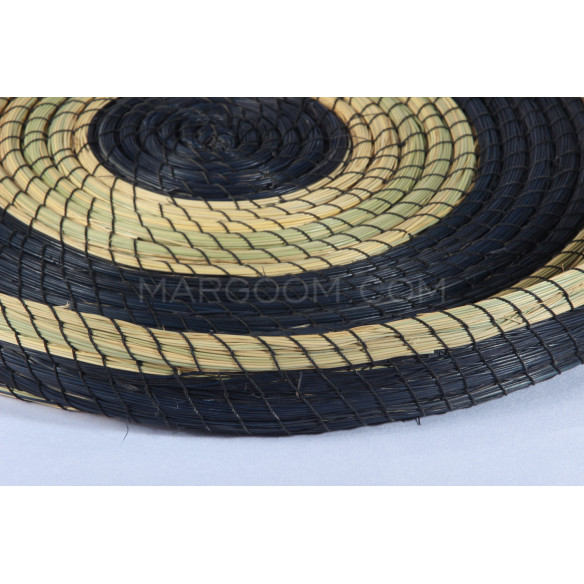 Green stripe vegetable fiber tray