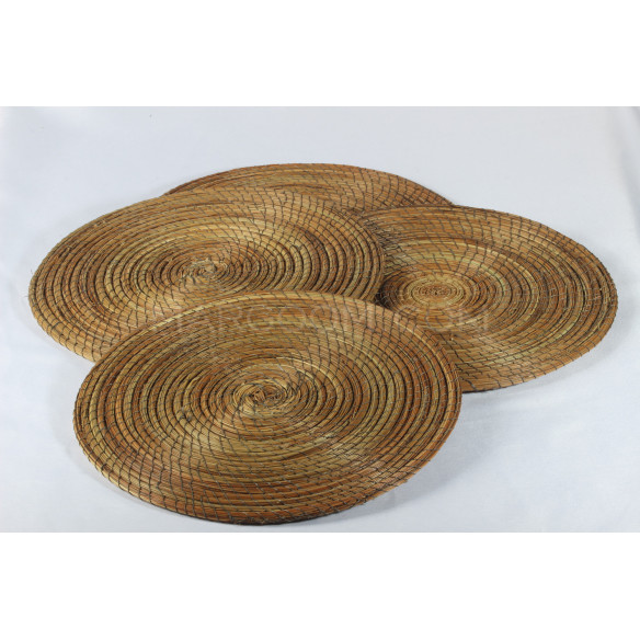 Set de table en fibre végétale coloré