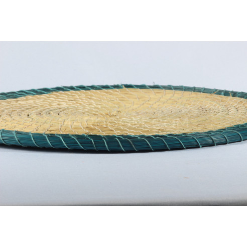 Green stripe vegetable fiber trivet