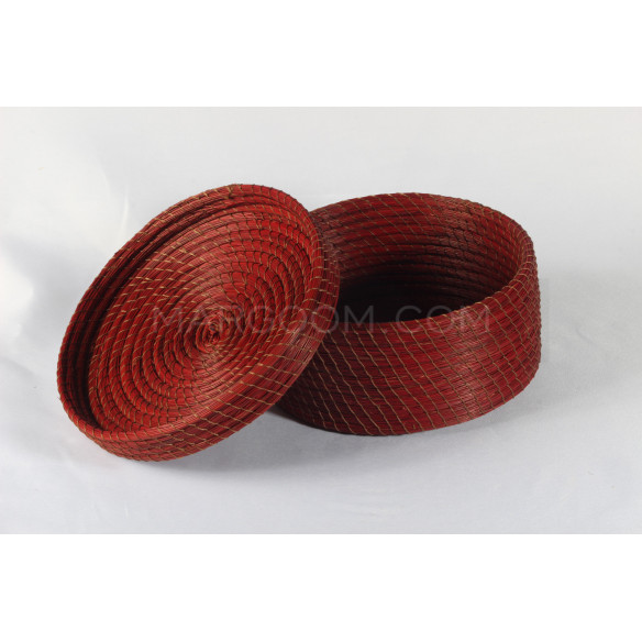 Red box in vegetable fiber