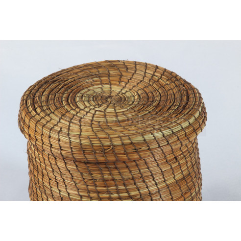 Natural storage box in vegetable fiber