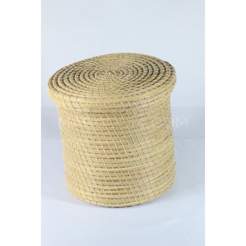 Boite Rangement en fibre végétal couleur naturel