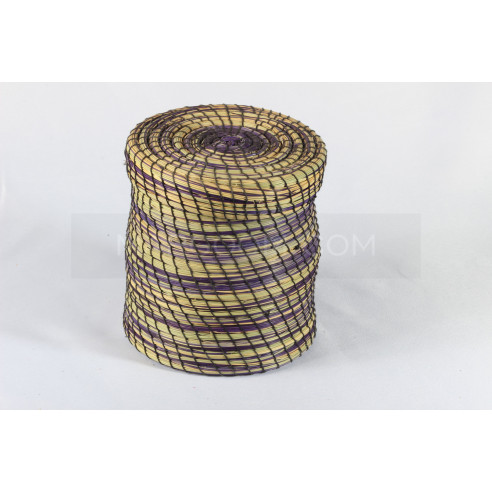 Boite Rangement colorée en fibre végétal