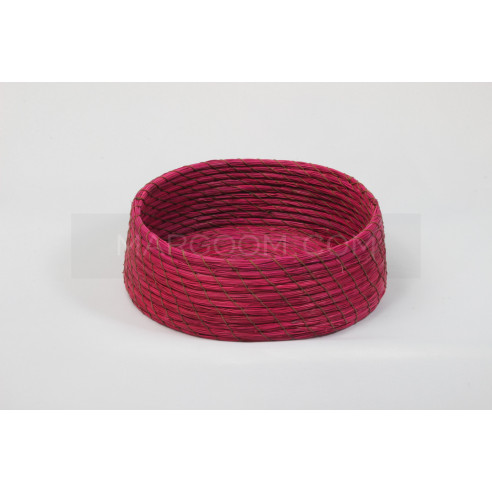 Boite rose en fibre végétale