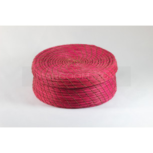 Pink box in vegetable fiber