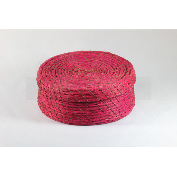 Boite rose en fibre végétale