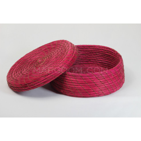 Pink box in vegetable fiber