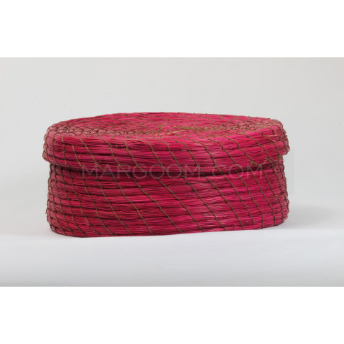 Pink box in vegetable fiber