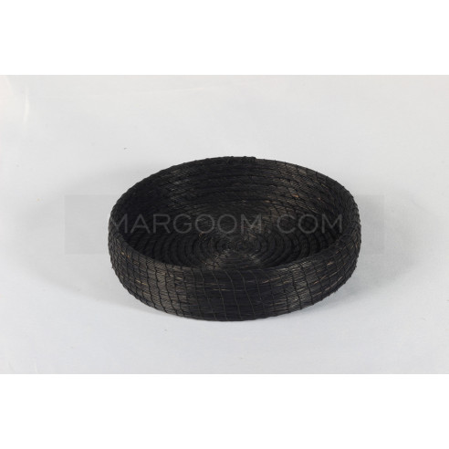 Colorful decoration basket in vegetable fiber