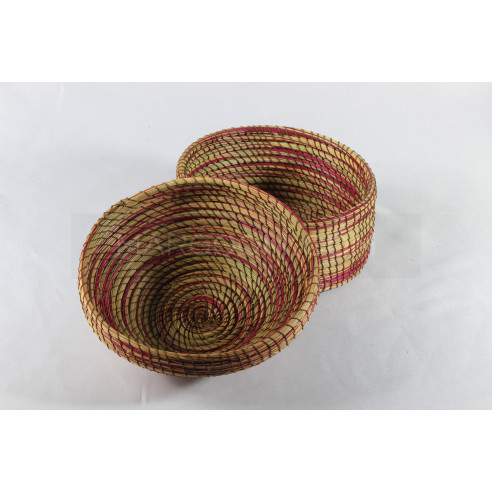 Colorful vegetable fiber basket