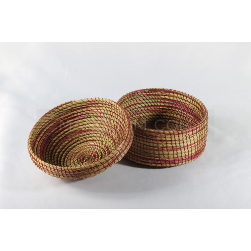 Colorful vegetable fiber basket