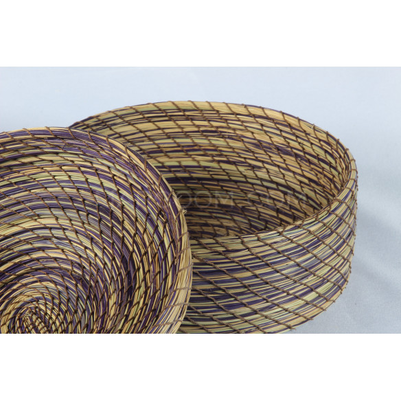 Corbeille naturel en fibre végétal