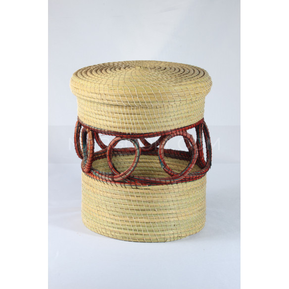 storage box in vegetable fiber