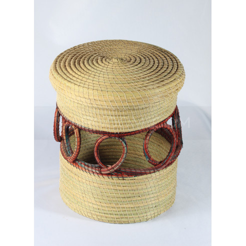 storage box in vegetable fiber