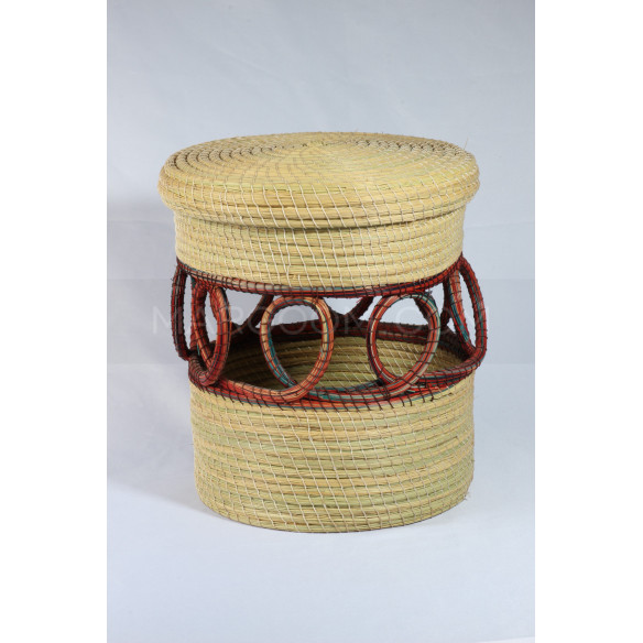 storage box in vegetable fiber