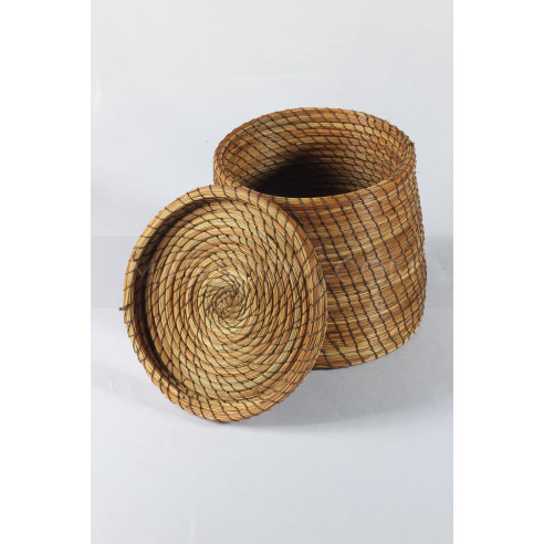 Boite Rangement naturel en fibre végétal