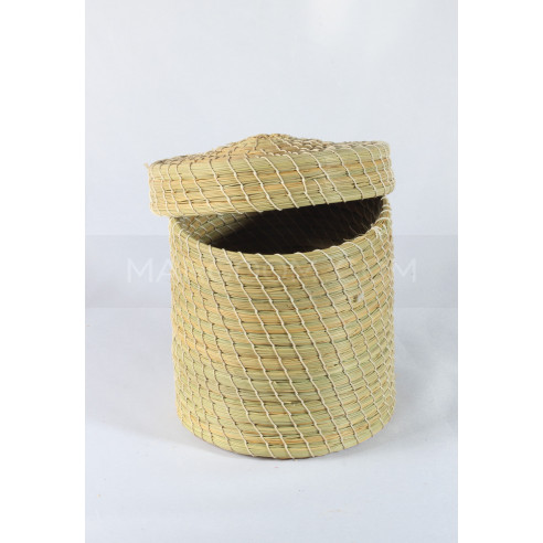 Boite Rangement couleur naturel en fibre végétal