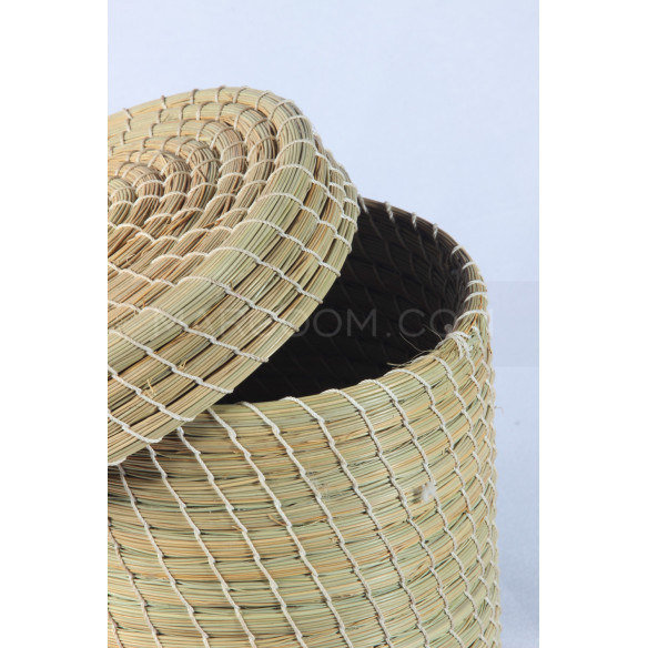 Boite Rangement couleur naturel en fibre végétal