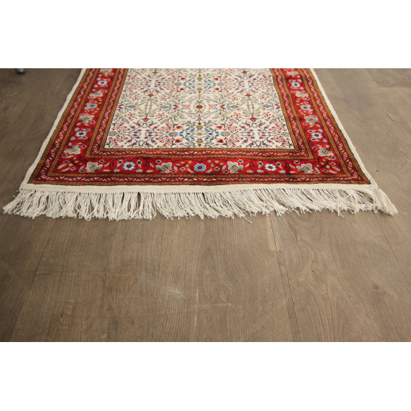 Tableau Décoratif Classique En Soie Motifs Jasmin Rouge 140 x 0.73 cm