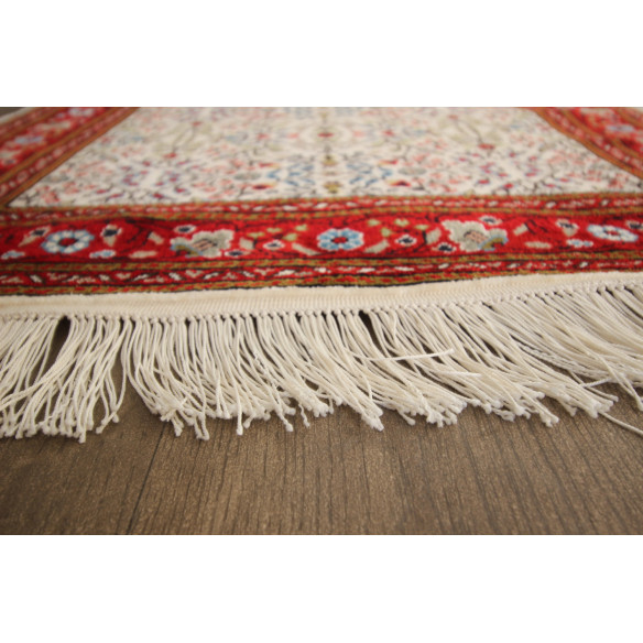 Tableau Décoratif Classique En Soie Motifs Jasmin Rouge 140 x 0.73 cm