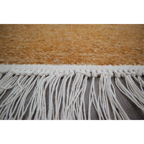 Beige Kilim Rug Handcrafted Pattern