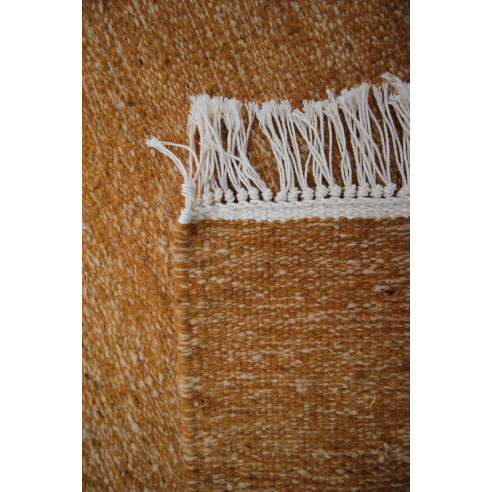 Tapis Kilim Beige Motif Artisanal