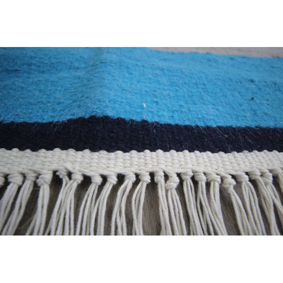 Handmade modern kilim wool rug 206 x 140 cm