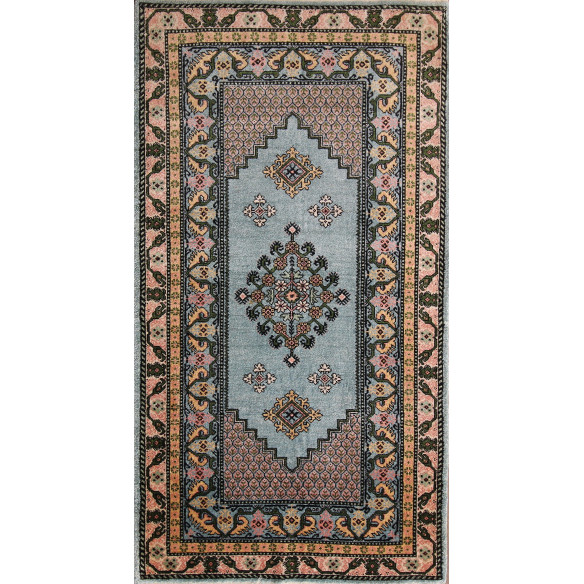 Tableau Décoratif Style oriental Motifs Bleu Ciel 101 x 0.53 cm