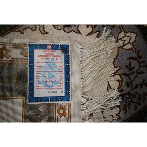 Tableau persan authentique en Soie 100 cm x 52 cm