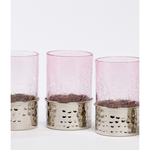 Hand blown carafes and water glasses