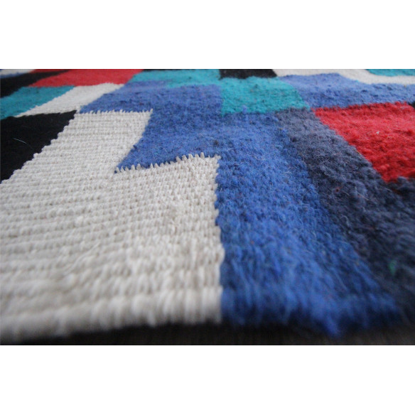Geo-Block Kilim Rug
