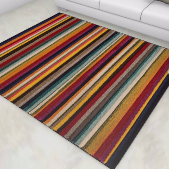 Tapis kilim avec rayure  et mouchete