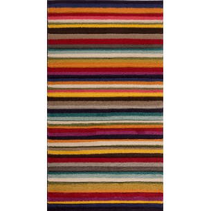 Tapis kilim avec rayure  et mouchete