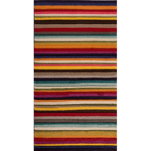 Tapis kilim avec rayure  et mouchete
