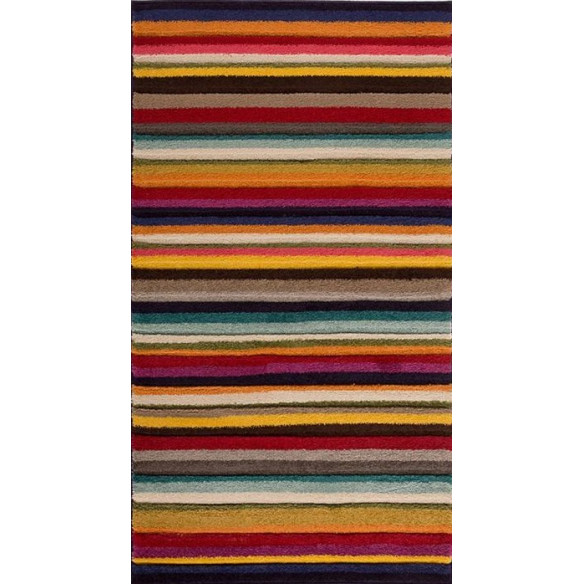 Tapis kilim avec rayure  et mouchete