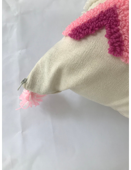 Coussin Déco Brodé Coloré 40x40cm