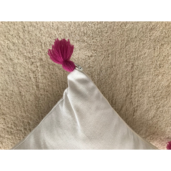 Coussin Décoratif Motif Cerise 40*40 Cm