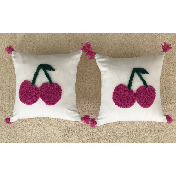 Cherry Pattern Decorative Cushion 40*40 Cm