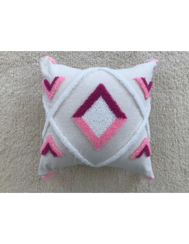 Pink Embroidered Cushion 40x40cm